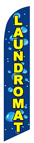 Laundromat Feather Banner Swooper Flag, Replacement Flag Only