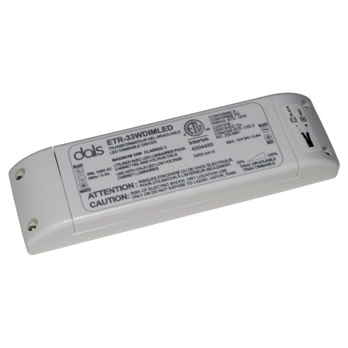 Dals Lighting ETR-33WDIMLED Dimmable LED Recognized Component Driver, 33W