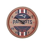 FOCO New England Patriots NFL Barrel Wall Clock