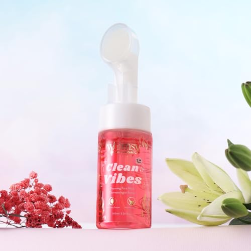 Whimsy Beauty Foaming Face Wash for Kids | Gentle Daily Cleanser with Aloe Vera, Strawberry and Vitamin B3 | Tear Free, Non Drying | Dermatologist Tested | Safe for Sensitive Skin | 4 to16 Years | 100 ml