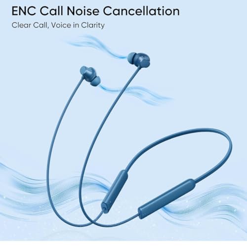 Image of Compatible with Realme 5 Lite Neckband with Powerful Bass Audio, HD Mic, Magnetic Earbuds, Premium Finish(Orange)