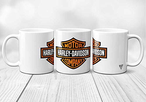 SUPER FABRIQUE Mug/taza con el logotipo Harley Davidson, original y resistente