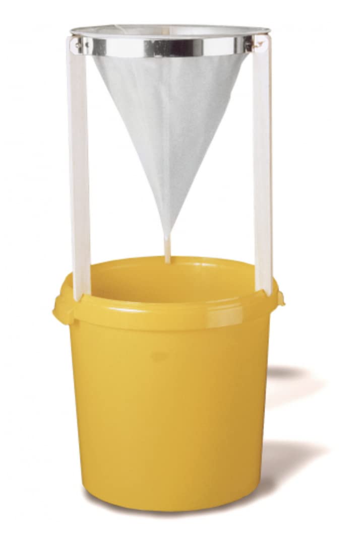 Treppiede treppiede per filtro a punta in nylon da 33 cm, adatto per secchio per miele da 12 kg, 25 kg, hobbock da 40 kg e tutti i supporti per l'imbottigliamento
