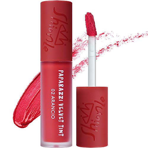 SHIONLE - Paparazzi Velvet Tint: Long Lasting Lip Stain with Moisturizing effects | Wrinkle Coverage | Gradation Look | Available in 6 Colors | 02 Arancio | 4.5g