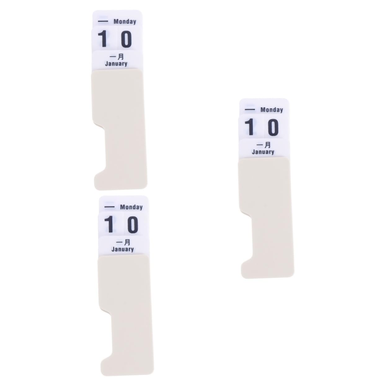 STOBOK 3 Eleganti Calendari Perpetui Con Impaginazione Manuale Stile Nordico Decorazione Da Tavolo Per