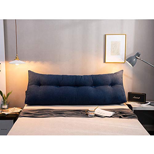 Triangular Headboard Pillow, 39\" Triangle Cushion Reading Pillow Large Bolster Backrest Positioning Support Wedge Pillow for Daybed Bed with Removable Cover