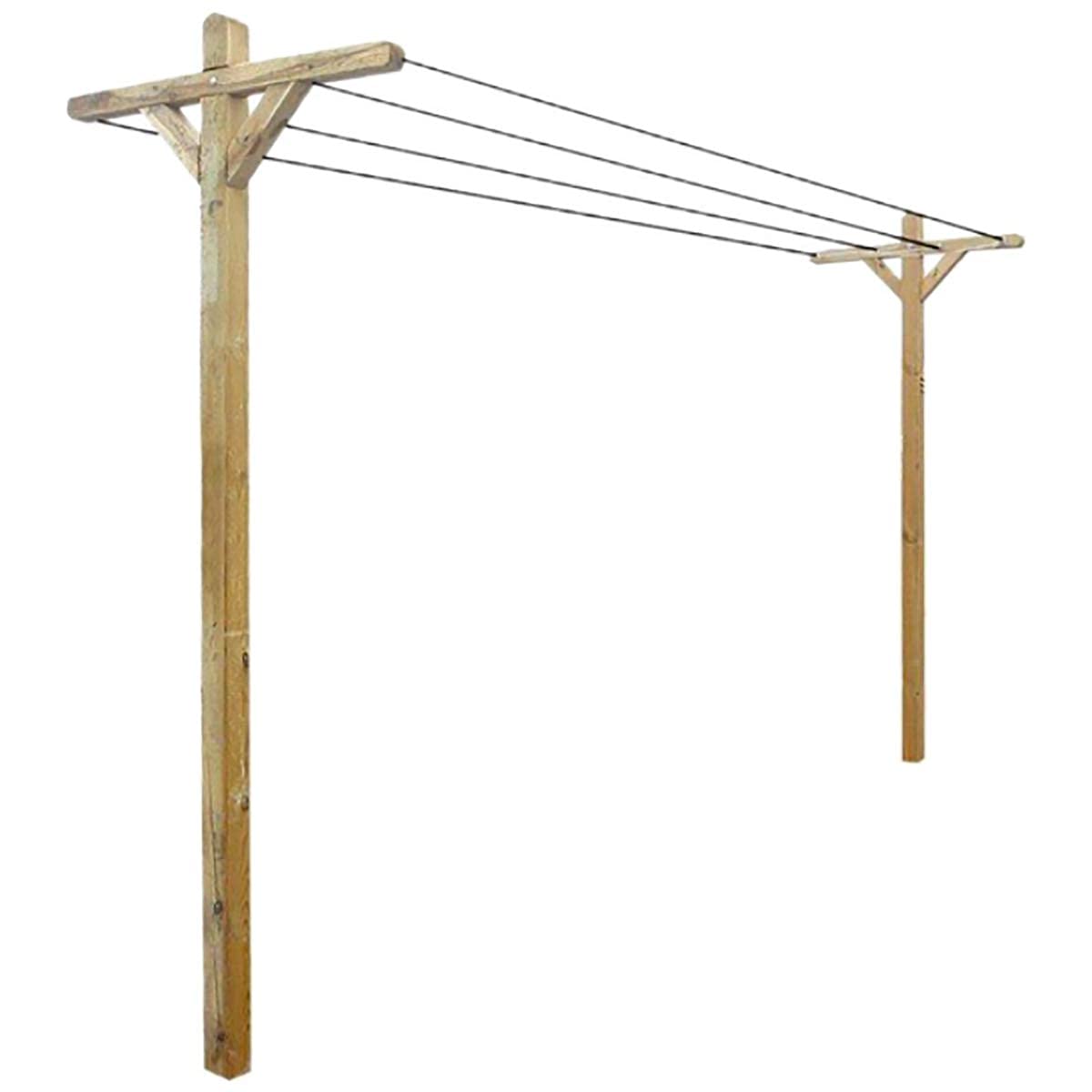 Etendoir à Linge extérieur en Bois - 185 x 90 x 300 cm - Cerland