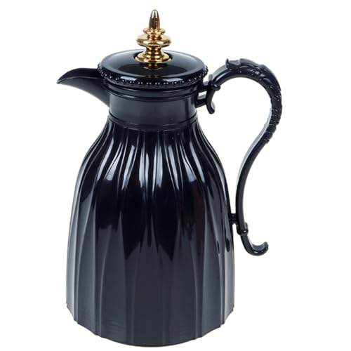 Garrafa Térmica De Plástico Retro Estilo Vintage 1litro Café Quente-Tampa De Rosquear Utensílio de C