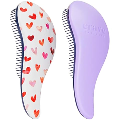 Crave Naturals Glide Thru Detangling Hairbrush Set Cover