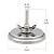 3 Inch Grill Temperature Gauge for Char-Broil 8966083 Gas Grills, Replacement Most BBQ Grill Smoker Thermometer Gauge, Stainless Steel