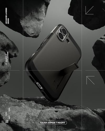Image of Spigen Tough Armor MagFit for iPhone 17 Case, Gunmetal