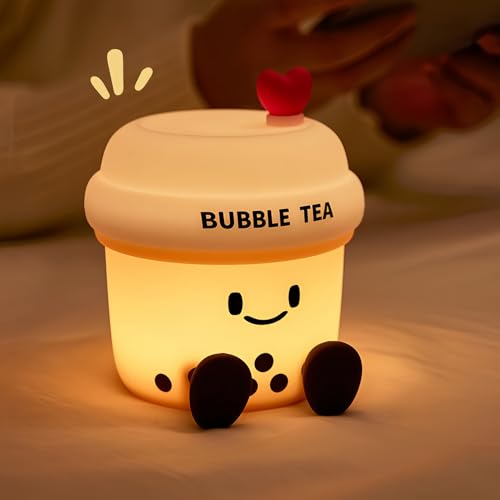 Lámpara de noche Milk Tea con control táctil y luz ajustable miniatura 3
