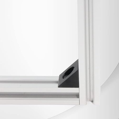 Miniatura 6 de Soporte de esquina angular de aluminio 2020 con tornillos M5x10mm y tuercas en T para perfil de extrusión de aluminio de la serie 2020 de 0.236 in,