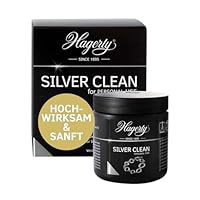 Hagerty Silver Clean Schmucktauchbad für Silberschmuck und versilbertem Schmuck 170ml I Effektiver Schmuckreiniger I Silberschmuck-Reinigungsbad für erneuerten Glanz I mit Kor
