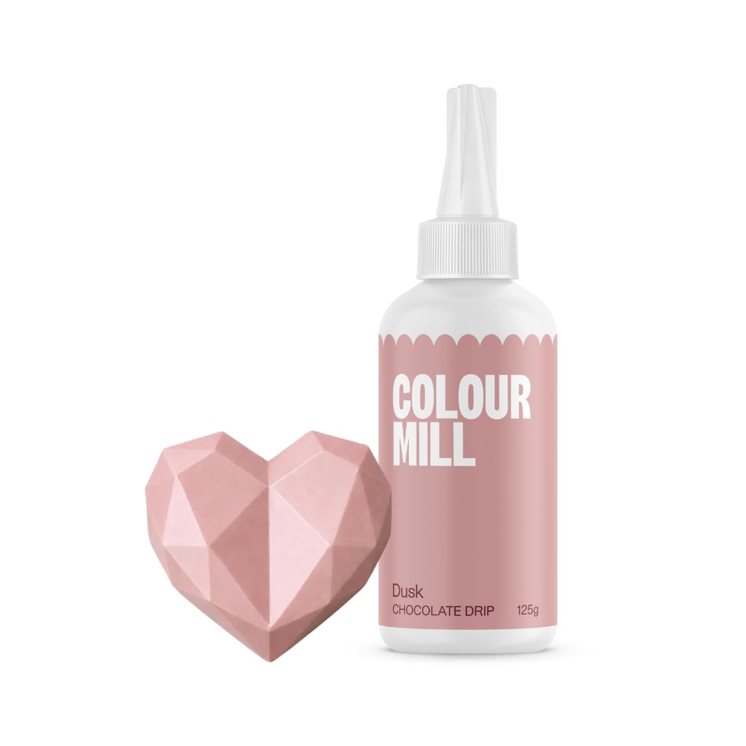 Colour Mill Choco Drip Dusk: Chocolate Drip Easy-Melt Drizzle for Desserts and Cakes - 125 g