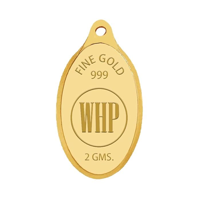 Image of WHP Jewellers 24kt (999) 2 gram OM Yellow Gold Om Pendant