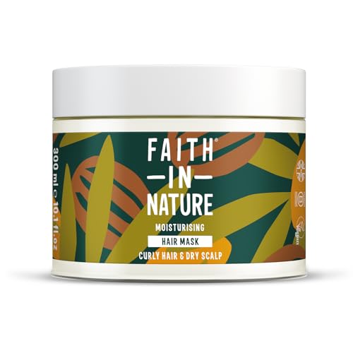 Faith in Nature Maschera per Capelli Naturale al Karité & Argan, Nutriente, Vegana e Non Testata su Animali, Senza SLS e Parabeni, Capelli Secchi e Molto Secchi, 300 ml