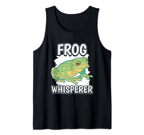 Frog Whisperer Frog Tank Top, Black