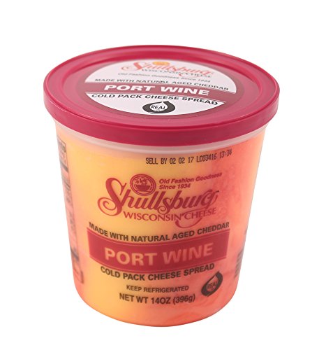 port wine cheese - Shullsburg Creamery - Port Wine Cold Pack Cheese Spread - 14 oz.