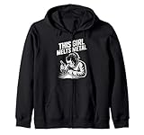 Dieses Mädchen schmilzt Metallschweißen Kapuzenjacke