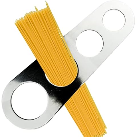LAMXD Stainless Steel Pasta Measurer with 4 Portions Cover