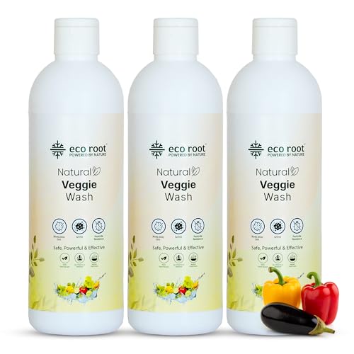 Image of Natural Vegetable & Fruit Wash Liquid | Plant-Based Cleaner with Citrus & Tulsi Enzymes | Odorless, Free from Harsh Chemicals, Safe for Babies & Pets | Pack of 3 | 500ml