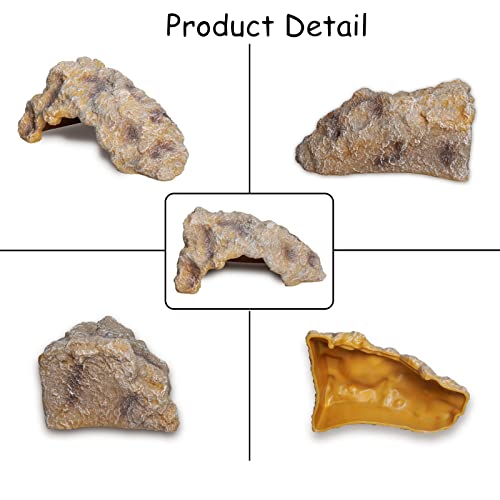 Reptile Hides Large Rock Reptile Cave Hideout Terrarium Habitat Decor Ornament Shelter For Snake Geckos Lizards Bearded Dragon Turtle Frogs Amphibians #TOP2