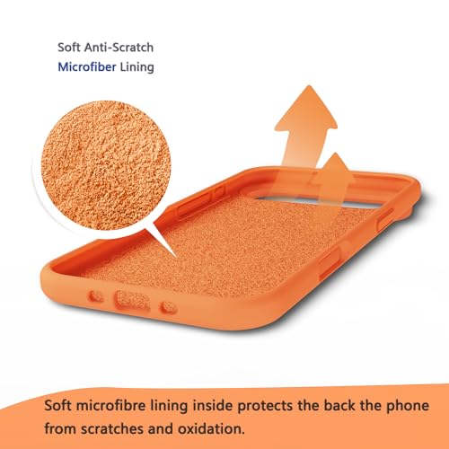 Image of iPhone air Case Silicone,Soft Microfiber Lining(Sugar Orange)