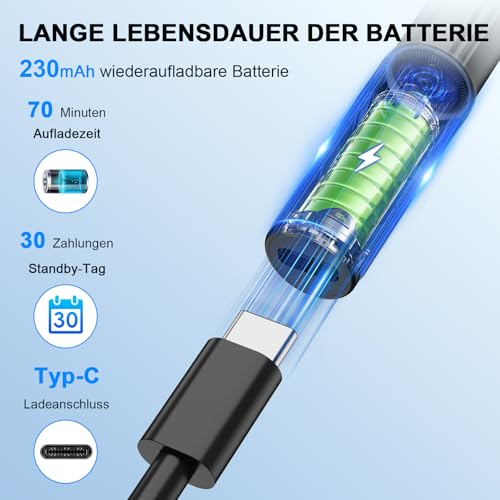 6 in 1 Kamerawerkzeug zur Ohrenschmalzentfernung mit Pinzette, Ear Scope Otoskop Set mit 6 LED Kameralichtern, visueller Ohrpicker, kabelloser Ohrenschmalzentferner (schwarz, DF004)