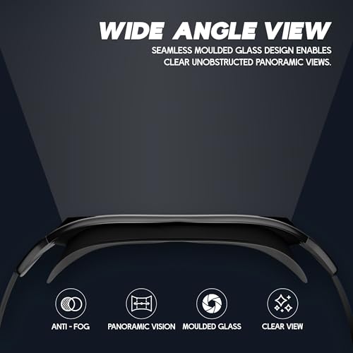 Image of KONEX Swimming Goggles | Polarised UV Protected Lens | Anti-Fog & Anti-Leak with 3D | Trusty - Black
