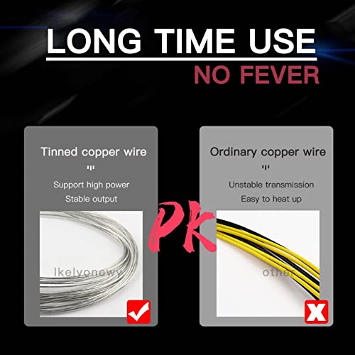 Image of lkelyonewy 2Pcs Pcie Gpu Power Extension Cable Splitter Adapter Sleeved 8 Pin to 6 pin Dual Standard Female Male Braided Cables(lkelynewy)