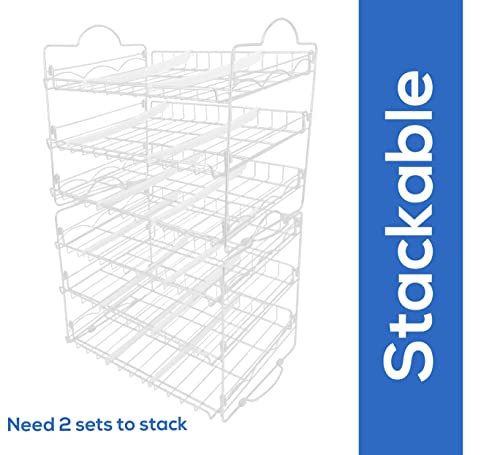 Can Organizer for Pantry - Holds up to 36 Cans (White)