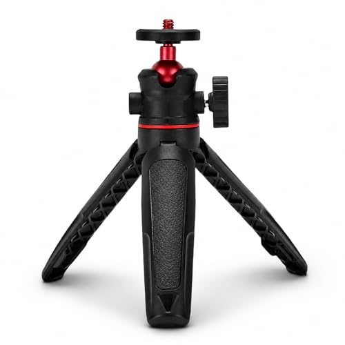 Trépied portable pour selfie et vlog de voyage petit support webcam de bureau