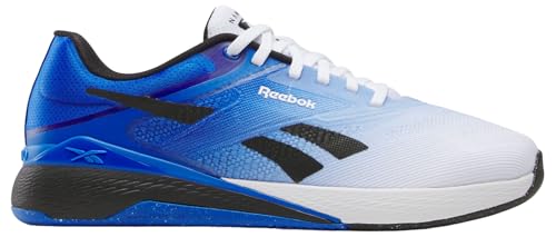 Reebok Zapatillas Unisex Nano X5, White Optimum Blue Black, 42.5 EU