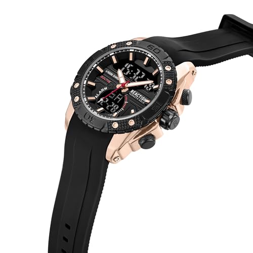 Image of Kenneth Cole Reaction Black Dial Men's Watch - KRWGP0069704