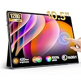 モバイルモニター 10.5インチ タッチパネル 1920*1280 3:2画面比 ポータブルモニター モバイルディスプレイ 高輝度420nits IPSパネル 100％sRGB広色域 HDR 超薄型 自立型 USB/Type-C/mini HDMI/PS5/XBOX/Switch/PC/Macなど対応 在宅勤務 リモートワーク 出張 (10.5インチタッチ)