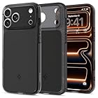 Spigen iPhone 17 Pro Max Hülle [2025 Upgrade Kamerasteuerung] Ultra Hybrid T MagFit Case Handyhülle Transparent Kompatibel mit MagSafe –Matte Black