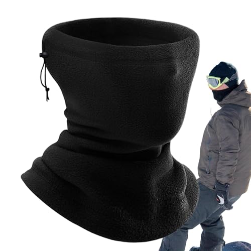 Men's Neck Gaiter - Adjustable Polar Fleece Elastic Neck Cover, Windproof Winter Warming Supplies | Cold Weather Protection,