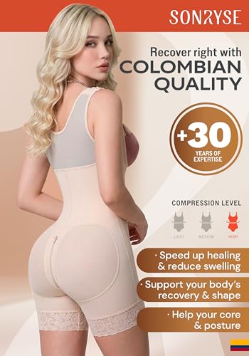 Image of Sonryse Tummy Tuck Compression Garment for Women Fajas Colombianas Reductoras y Moldeadoras Stage 2 Faja