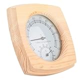 Gettimore Sauna-Thermometer und Hygrometer, Holz, Dampfbäder und Badezimmer, 140 mm