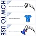 FdcLixuvol 10 Pieces Faucet Aerator Removal Tool, Aerator Wrench Key Set Universal Sink Removal Wrench Tool with 5 Sizes M16.5, M18.5, M21.5, M22.5, M24 for Bathroom Kitchen Faucet Maintenance