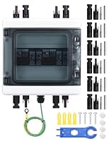 DIHOOL DC überspannungsschutz PV 2 Strings Solar Anschlusskasten für 2 Solarmodule Balkonkraftwerk, 40A 500V DC Trennschalter PV Anlage