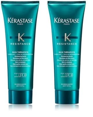 KÉRASTASE Resistance - Bain Thérapiste - Shampoing-Baume Recréateur de Fibre Neuve - Répare & Fortifie - Technologie FIBRA-KAP™ & Sève de Résurrection - Cheveux...