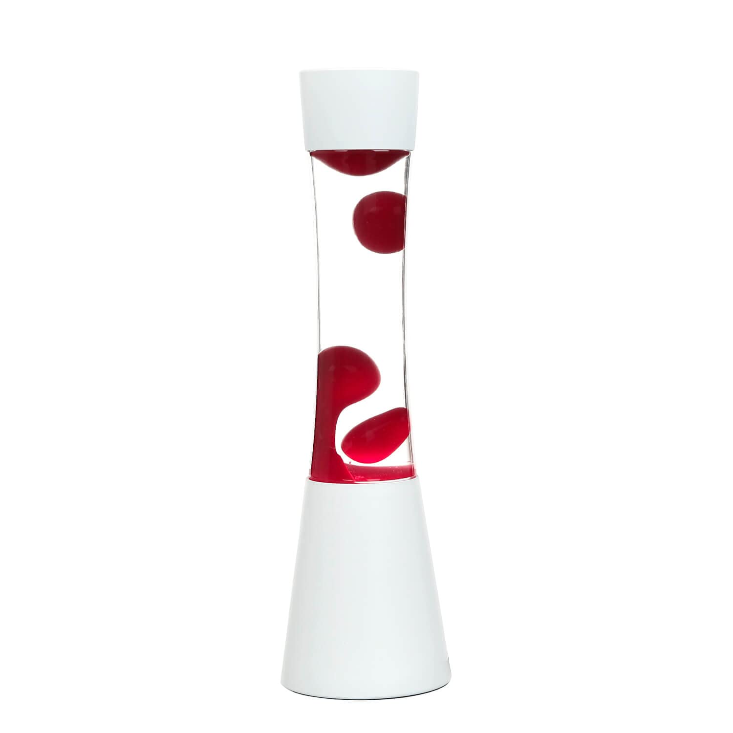 Lampe à lave rétro Rouge Blanc 39,5 cm G9 30 W avec interrupteur à fil
