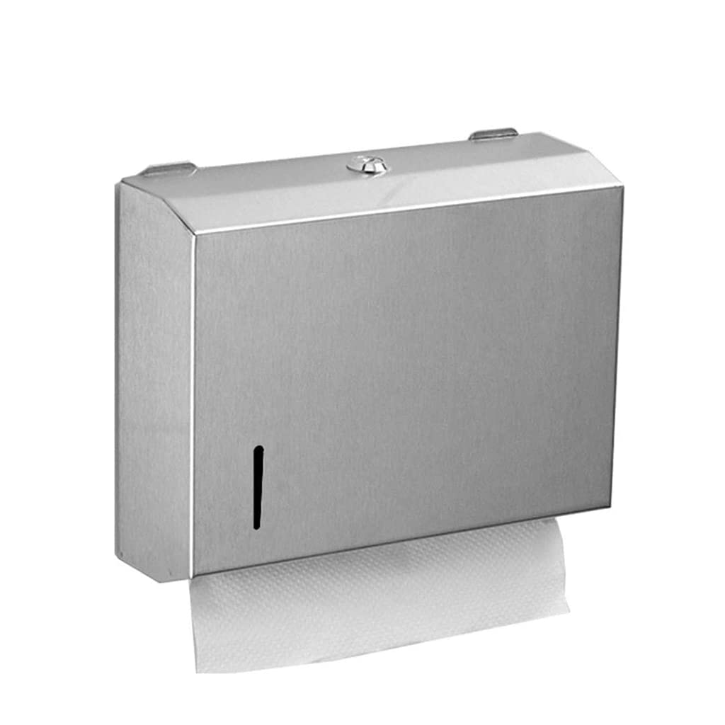 Distributeur d'essuie-Mains en Papier Commercial de Grande capacité avec Serrure à Montage Mural en Acier Inoxydable Distributeur d'essuie-Mains étanche pour Salle de Bain Cuisine Hôtel Stable