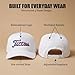 Solid Vintage Snapback Hat - Titties - White