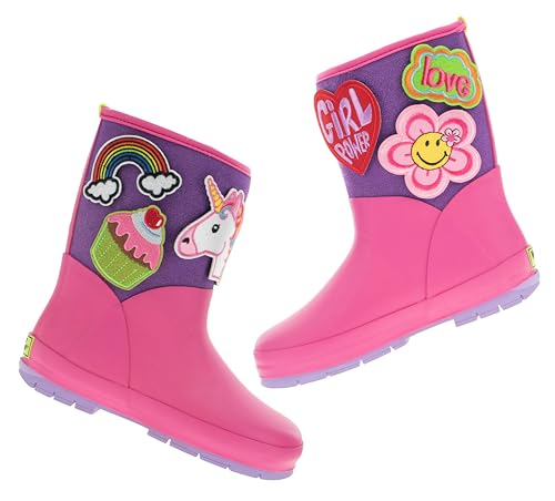 Western Chief Kids Puddle Patch Waterproof Boot with Removable Patches2