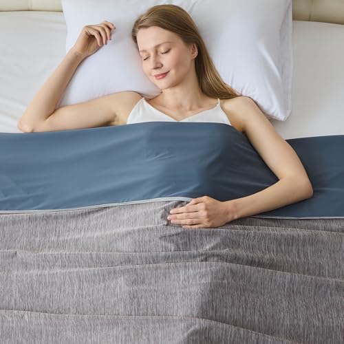 Image of Cooling Blanket Throw Size 50 inchx70 inch, Summer Lightweight Breathable Ice Blanket, Cooling Blankets for Hot Sleepers Night Sweats Adults Absorb Heat Keep Cool