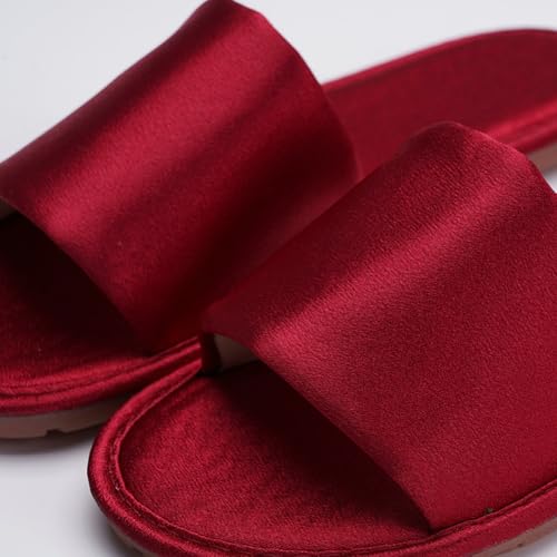 Satin Slippers for Women Indoor Outdoor Elegant Soft Slide Sandals Non-slip Slide Shoes House Shoes 20252