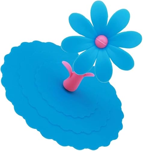 Cabilock Tazas de café de girasol Tapas de taza de silicona Cubierta de taza de té Cubierta de tapa de taza de café Cubierta de taza de silicona